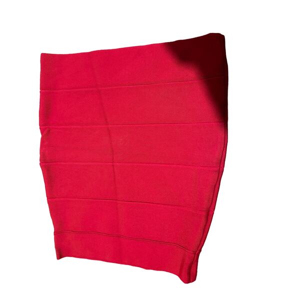 BCBGMAXAZRIA Simone Turkish Rose Pink Bandage Bodycon Pencil Mini Skirt Sz XS - Picture 1 of 3